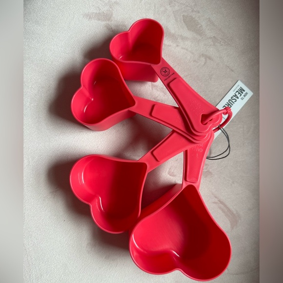 🩷Martha Stewart Collection Heart Measuring Cups and Spoons Set of two bundle NWT - Picture 5 of 7